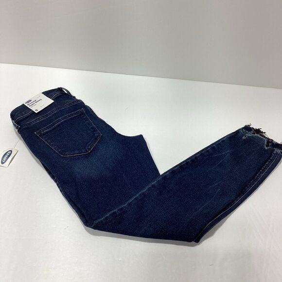 Old Navy Rockstar Super Skinny Mid Rise Raw Hem NWT Jeans Size 0 - Picture 8 of 13